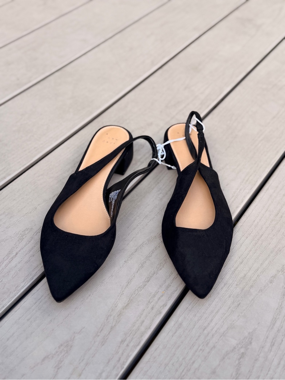 Target Black Pointed Slingback Mules